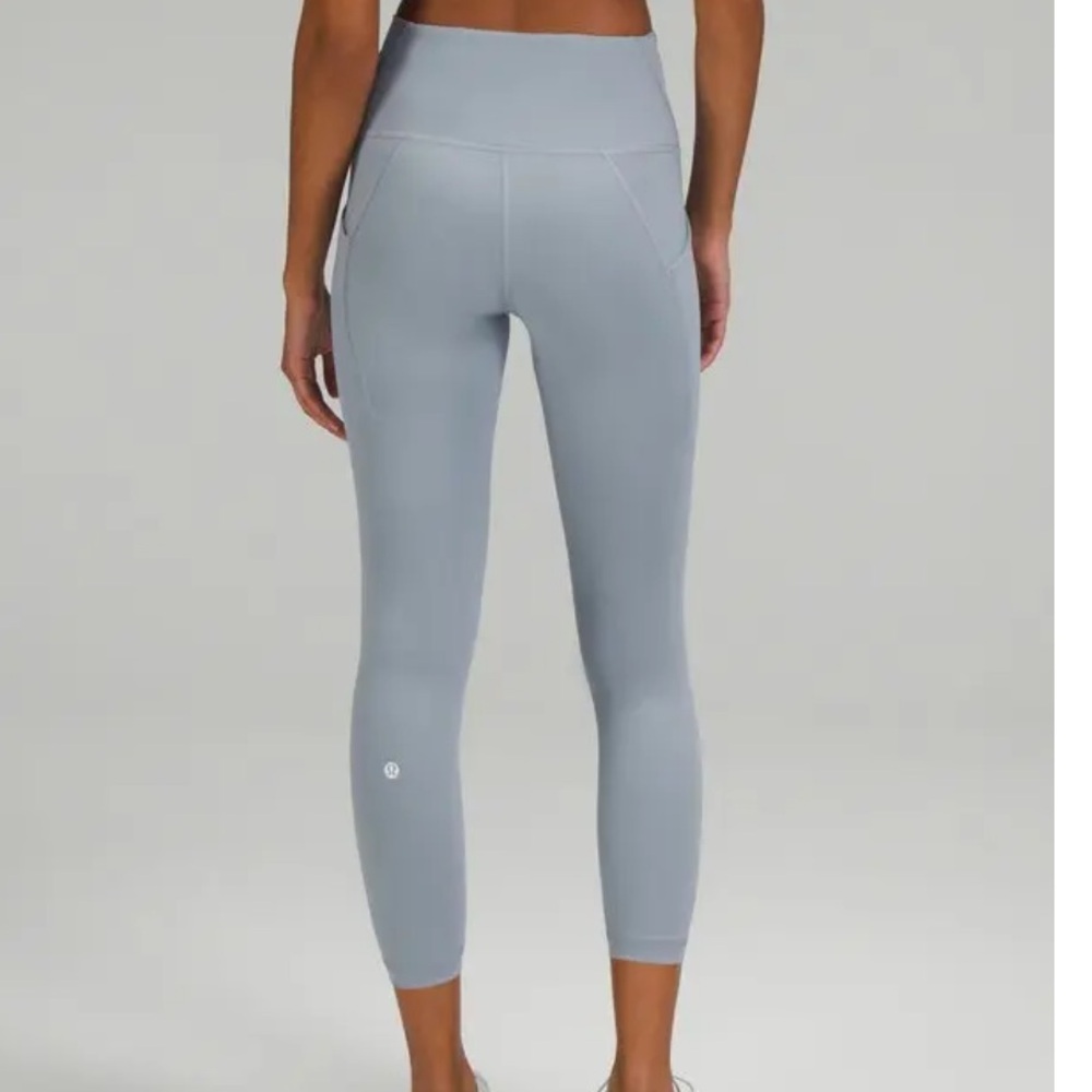 Lululemon grey High rise Leggings length 28